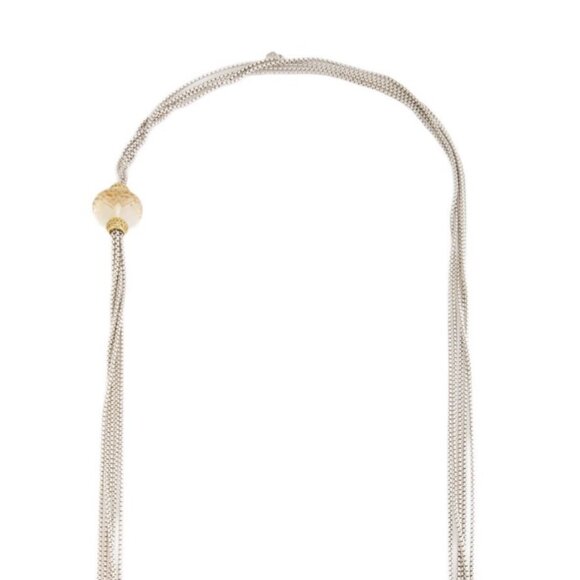 DAVID YURMAN CITRINE & SAPPHIRE STERLING SILVER & 18K MULTI-CHAIN NECKLACE - Picture 10 of 11